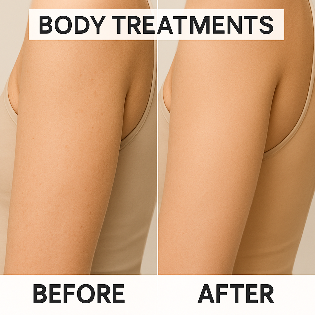 Body treatment results on upper arm